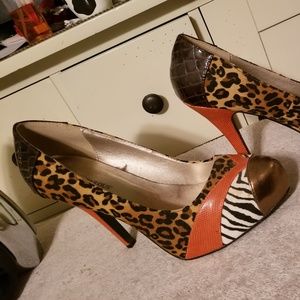 JustFab multi color high heels